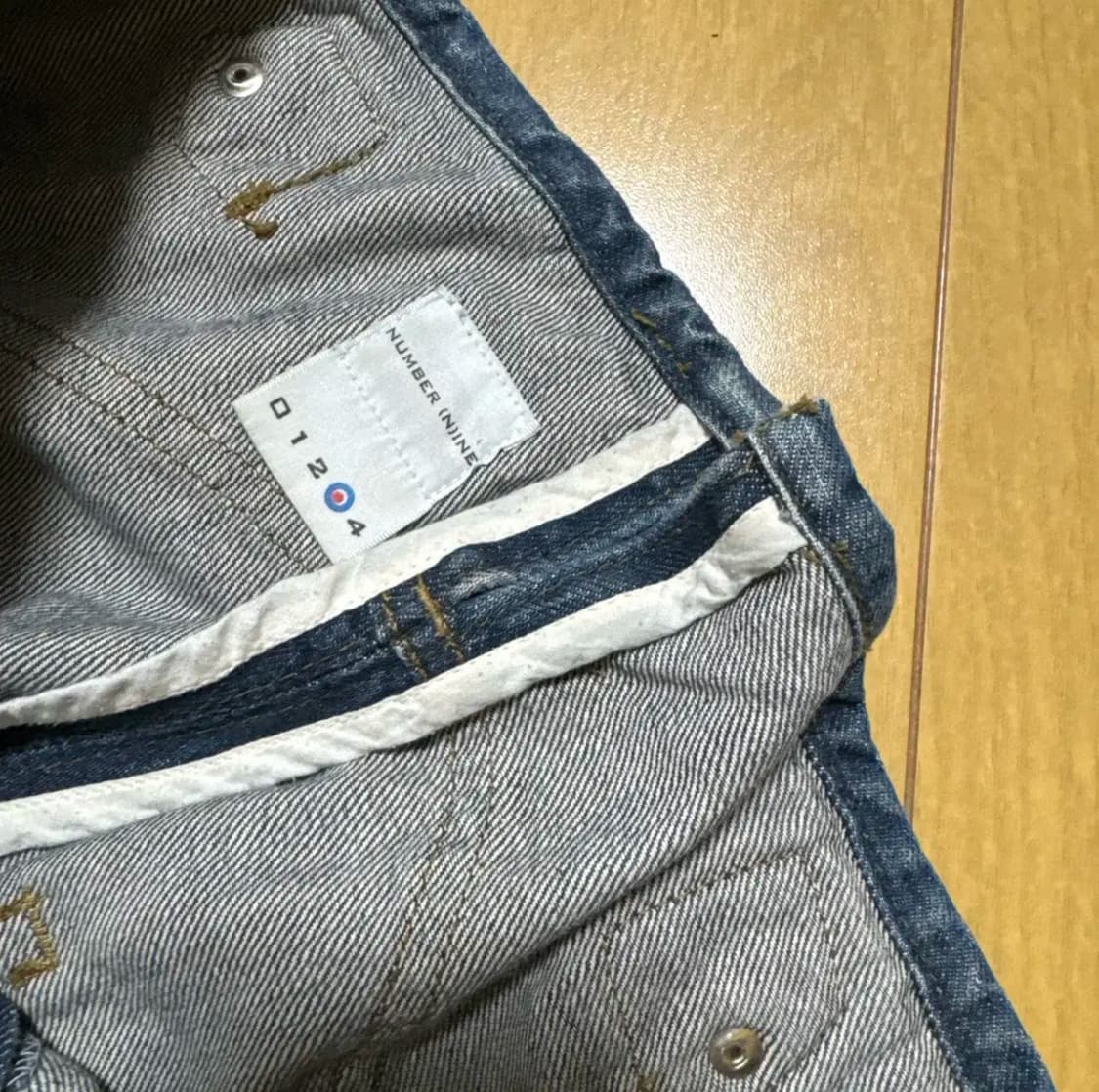 넘버나인 와이드 카고 청바지 3 상품이미지4