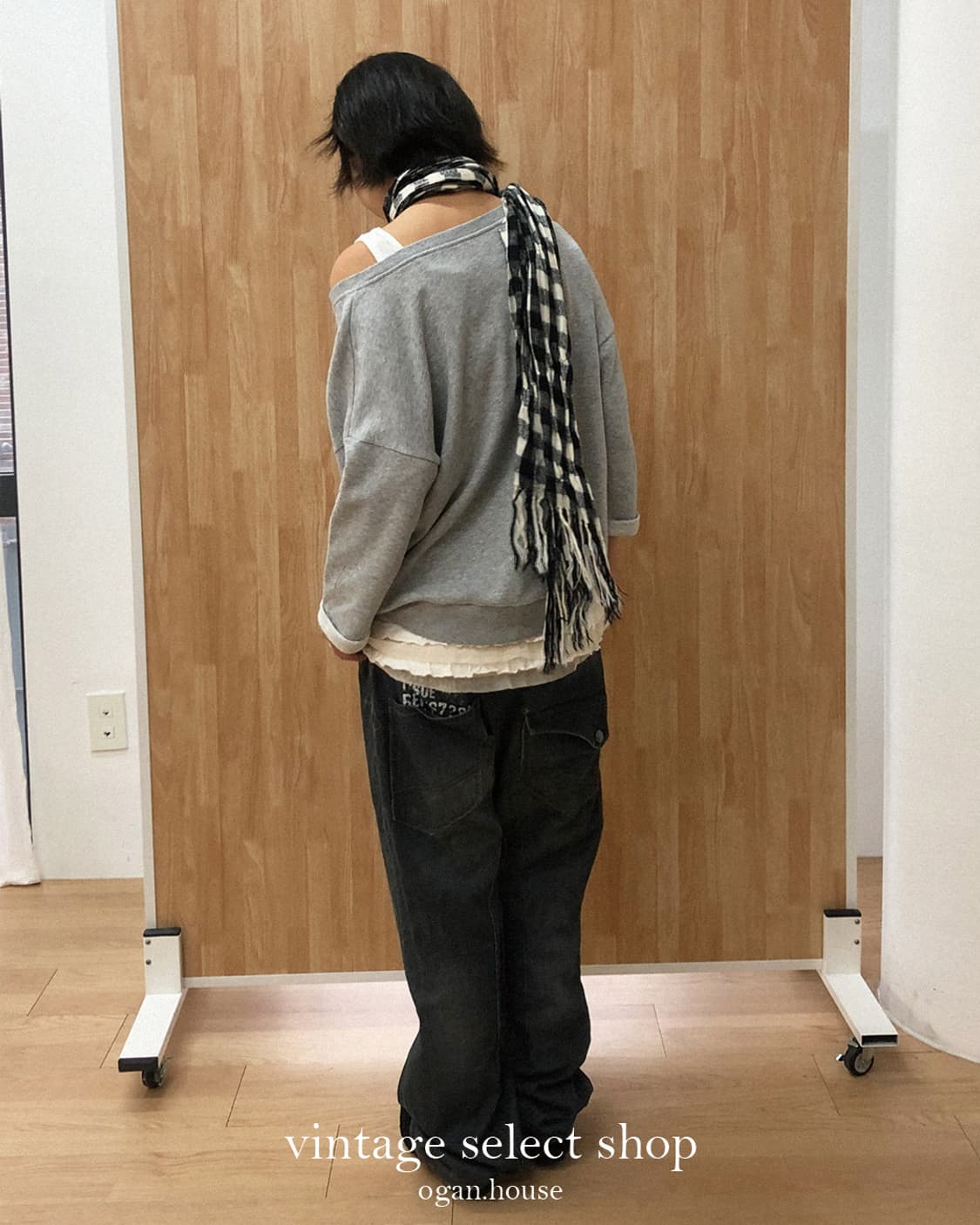 mono check muffler 상품이미지4