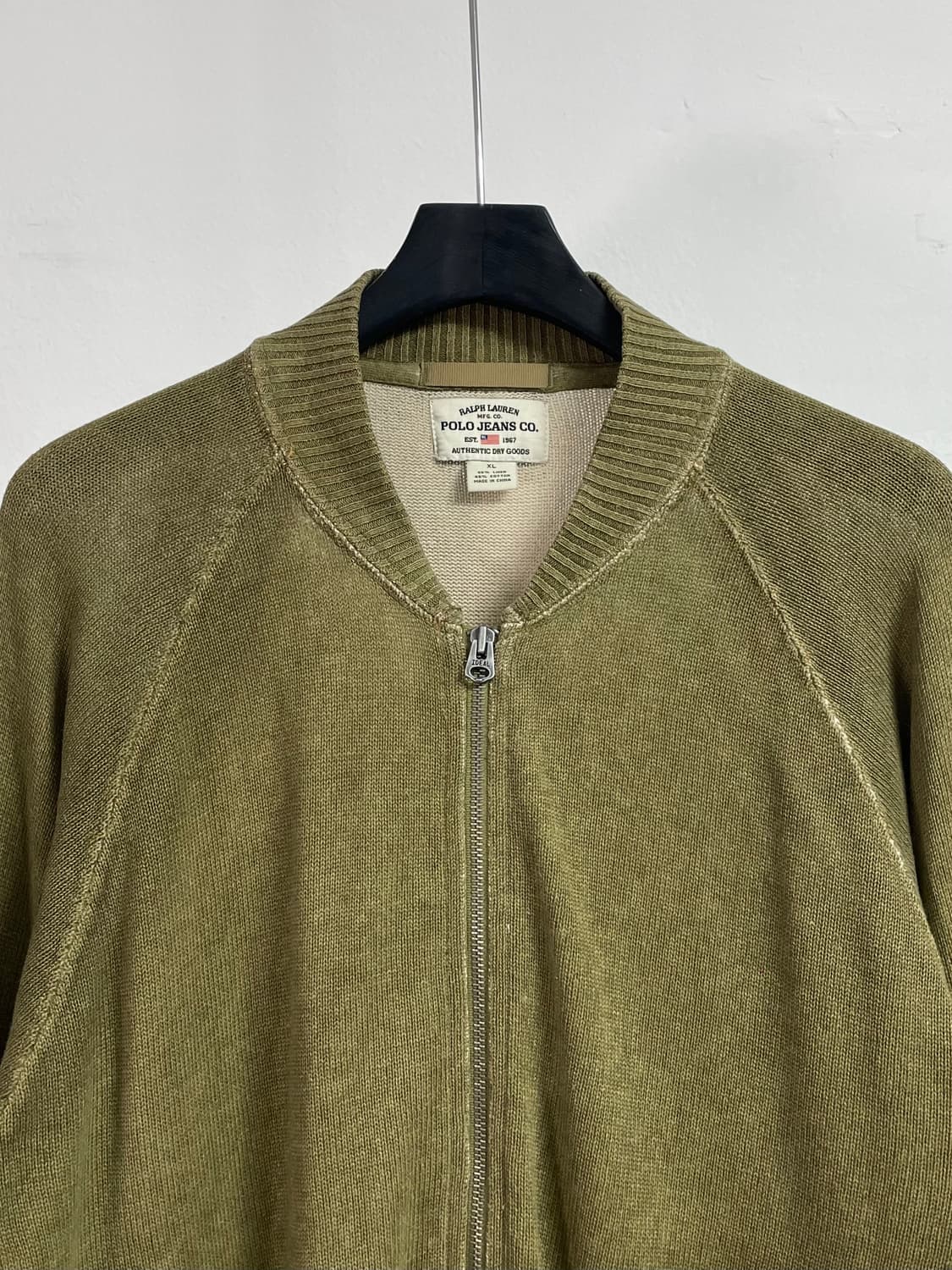 폴로 진스 워시드 니트 집업 (on.541) 상품이미지2