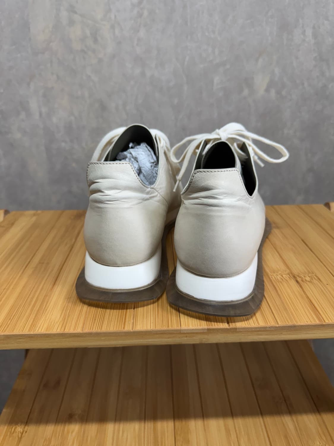 39.5 / 릭오웬스 미니멀 레더 스니커즈 상품이미지4