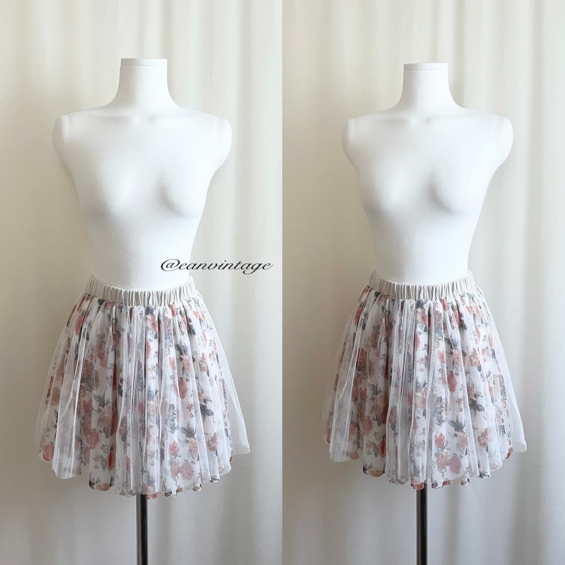 orange flower layered skirt 상품이미지4