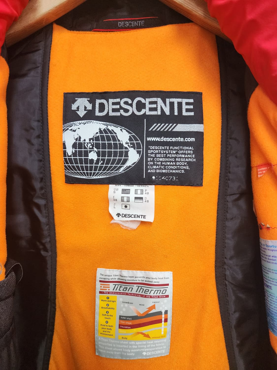 데상트 아우디 스위스 스키자켓 100 빈티지 올드스쿨 남성스키복 XD63 상품이미지8