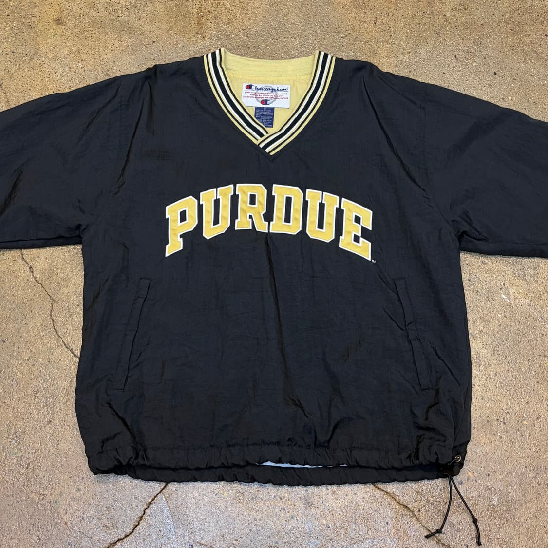 레어 90s 미국 빈티지 챔피언 퍼듀 풀오버 바람막이 상품이미지3