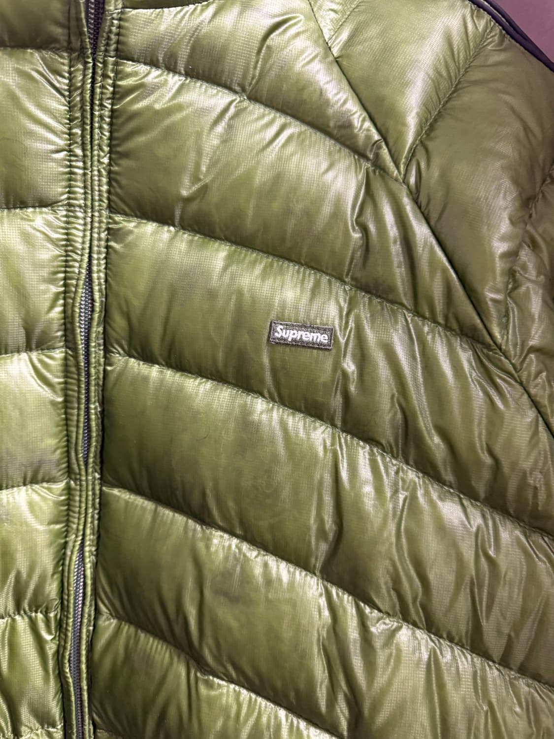 슈프림 마이크로 다운 자켓 올리브 M 상품이미지6
