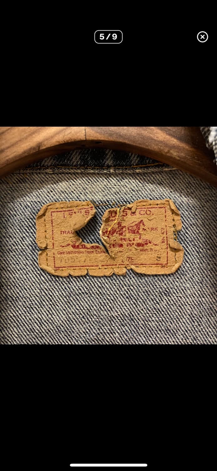 80s USA 빈티지 리바이스 데님 트러커 자켓 상품이미지4