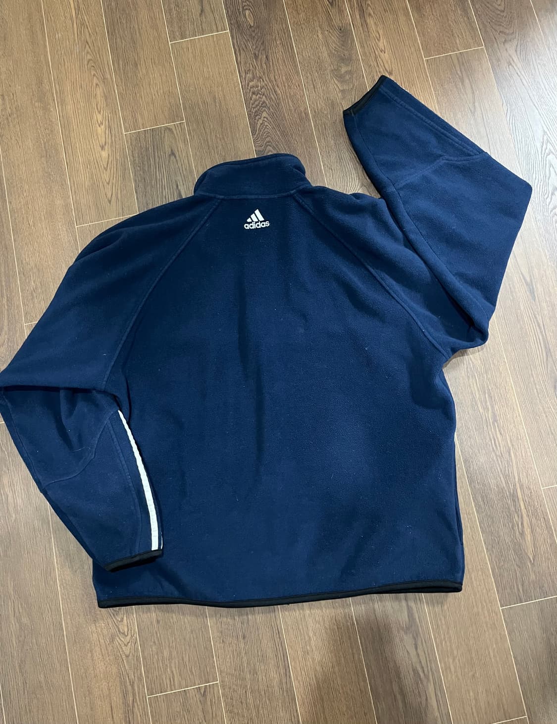 (L) 00s 아디다스 뉴욕 양키스 양키즈 플리스 후리스 반집업 상품이미지2