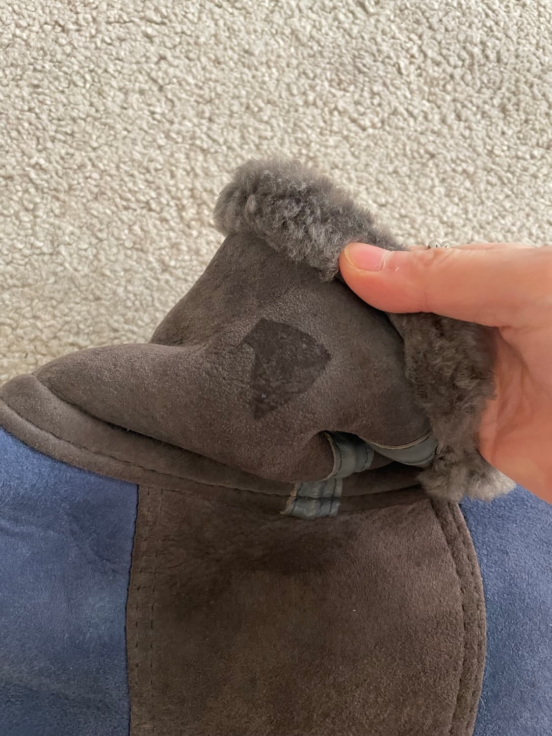 vintage France shearling mouton coat 상품이미지8