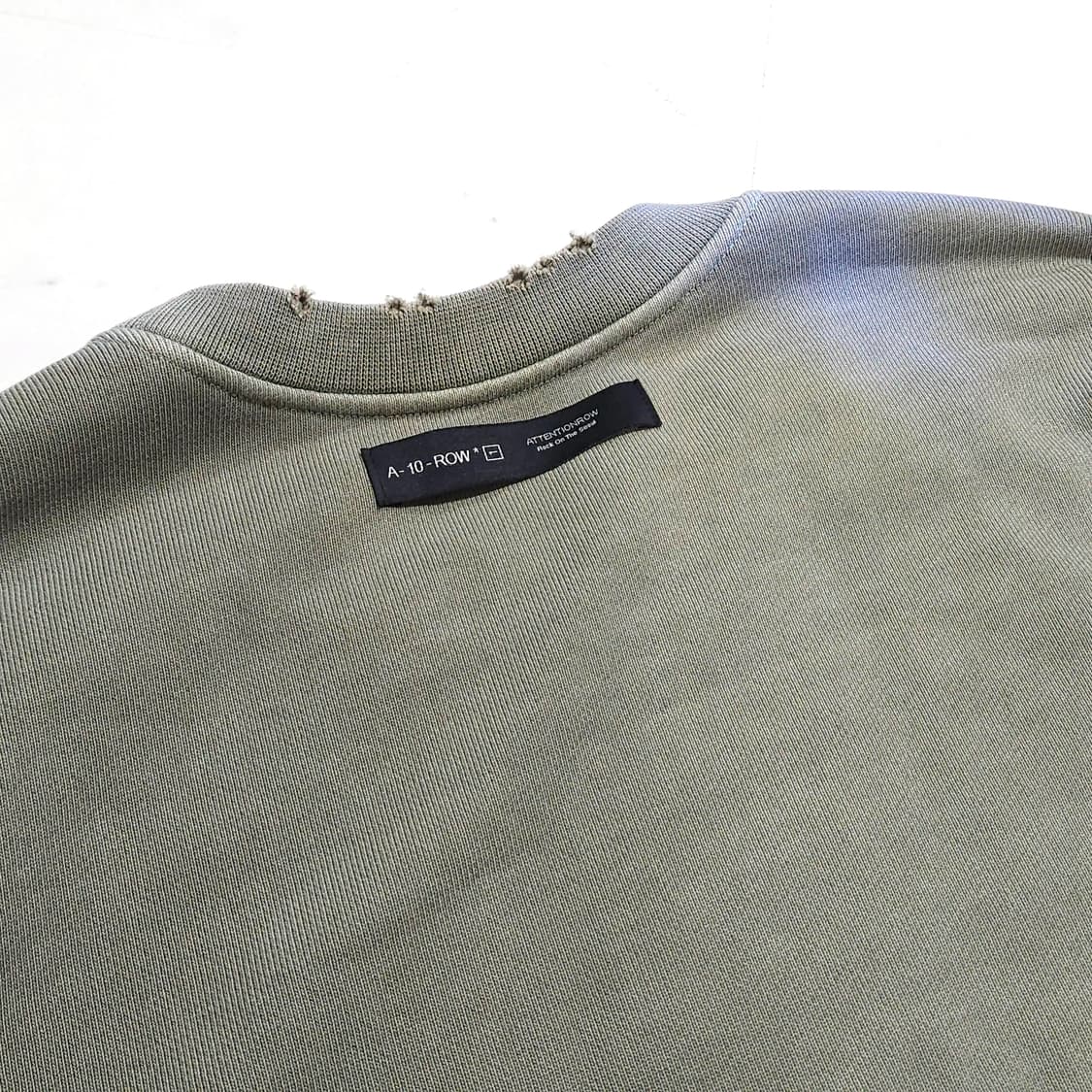 100~105)어텐션로우 디스트로이드ver.2 피그먼트 맨투맨 상품이미지7