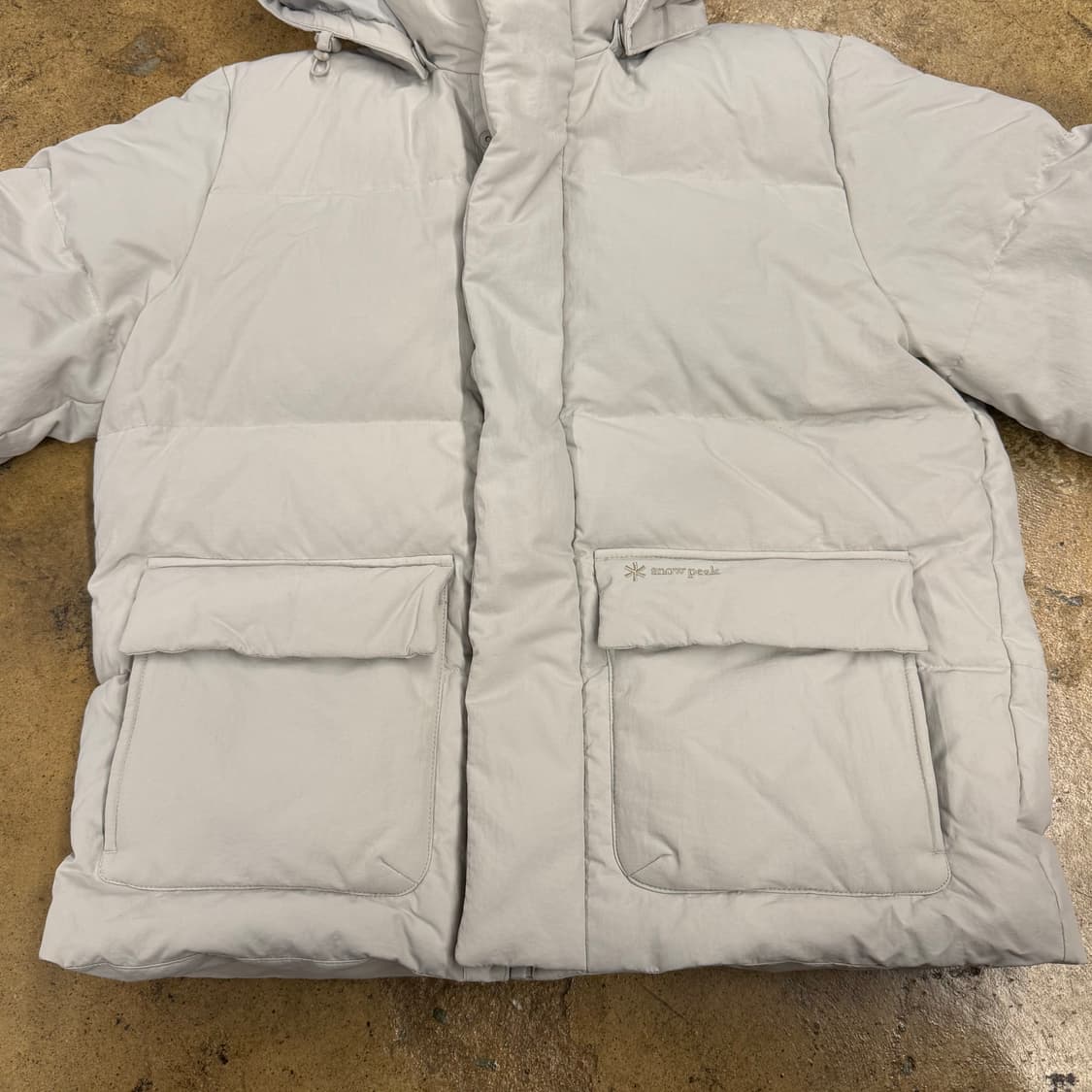 [정품/95] 스노우피크 후드 패딩 아이보리 b19 상품이미지3