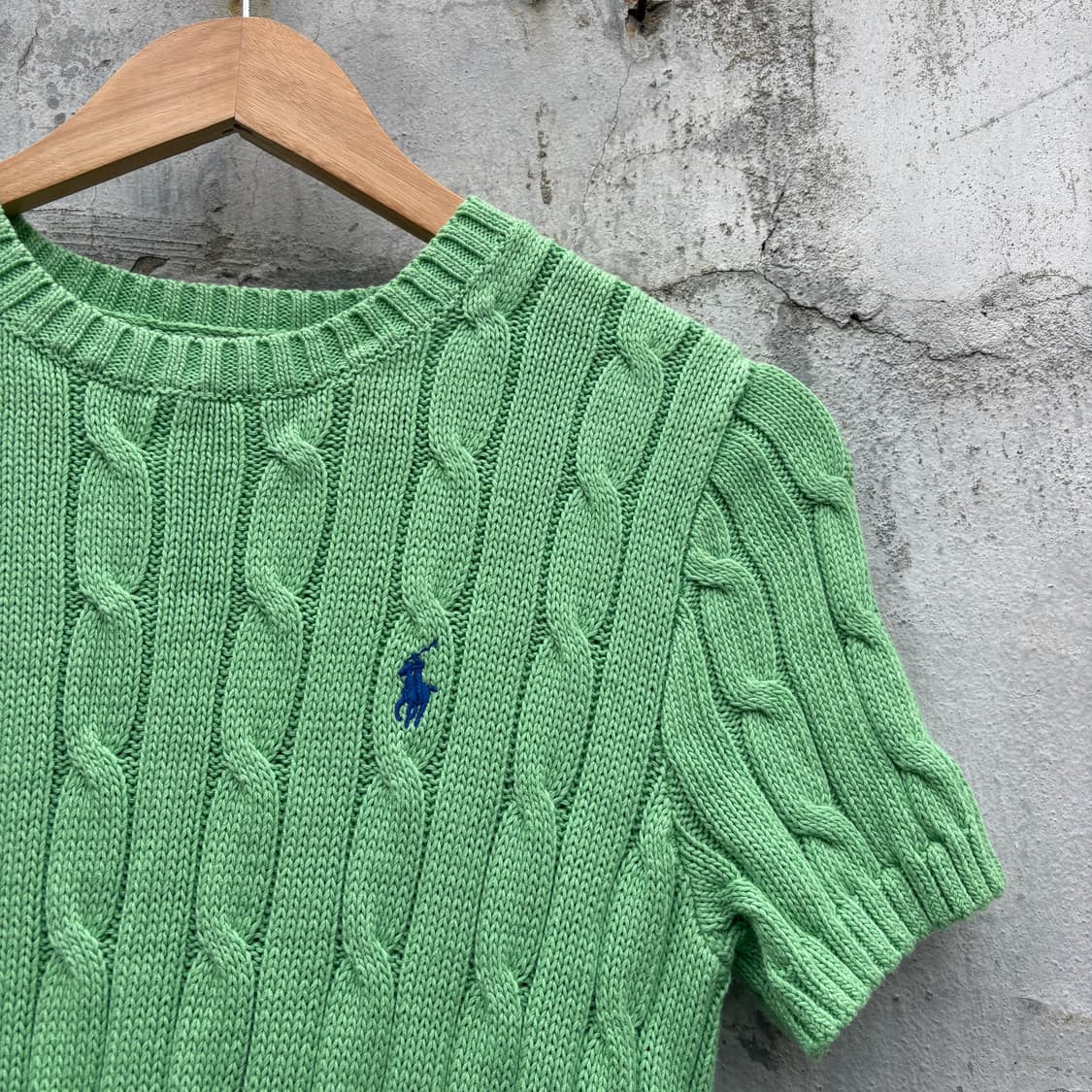 Polo 폴로 케이블 꽈배기 반팔 니트 상품이미지3