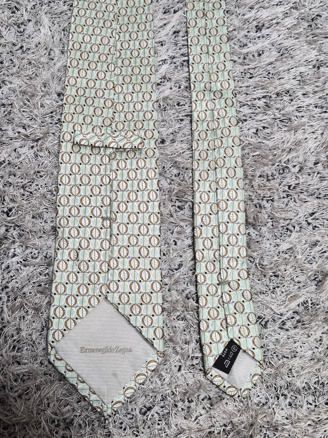 에르메네질도제냐Zegna 패턴 넥타이 Free - N27 상품이미지3