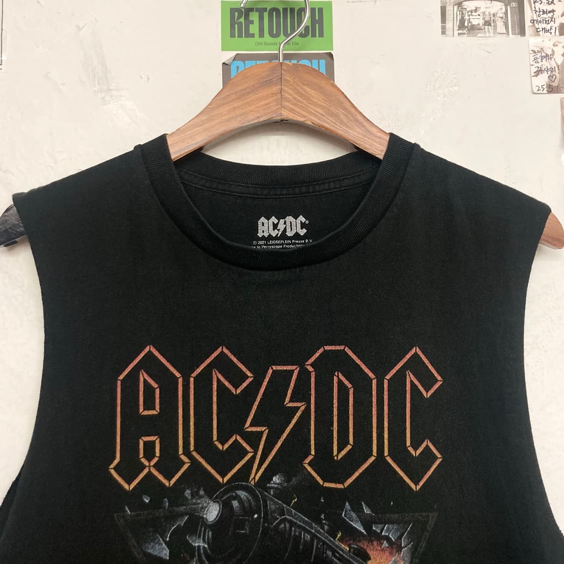ACDC 락앤롤트레인 컷오프 슬리브리스 상품이미지2