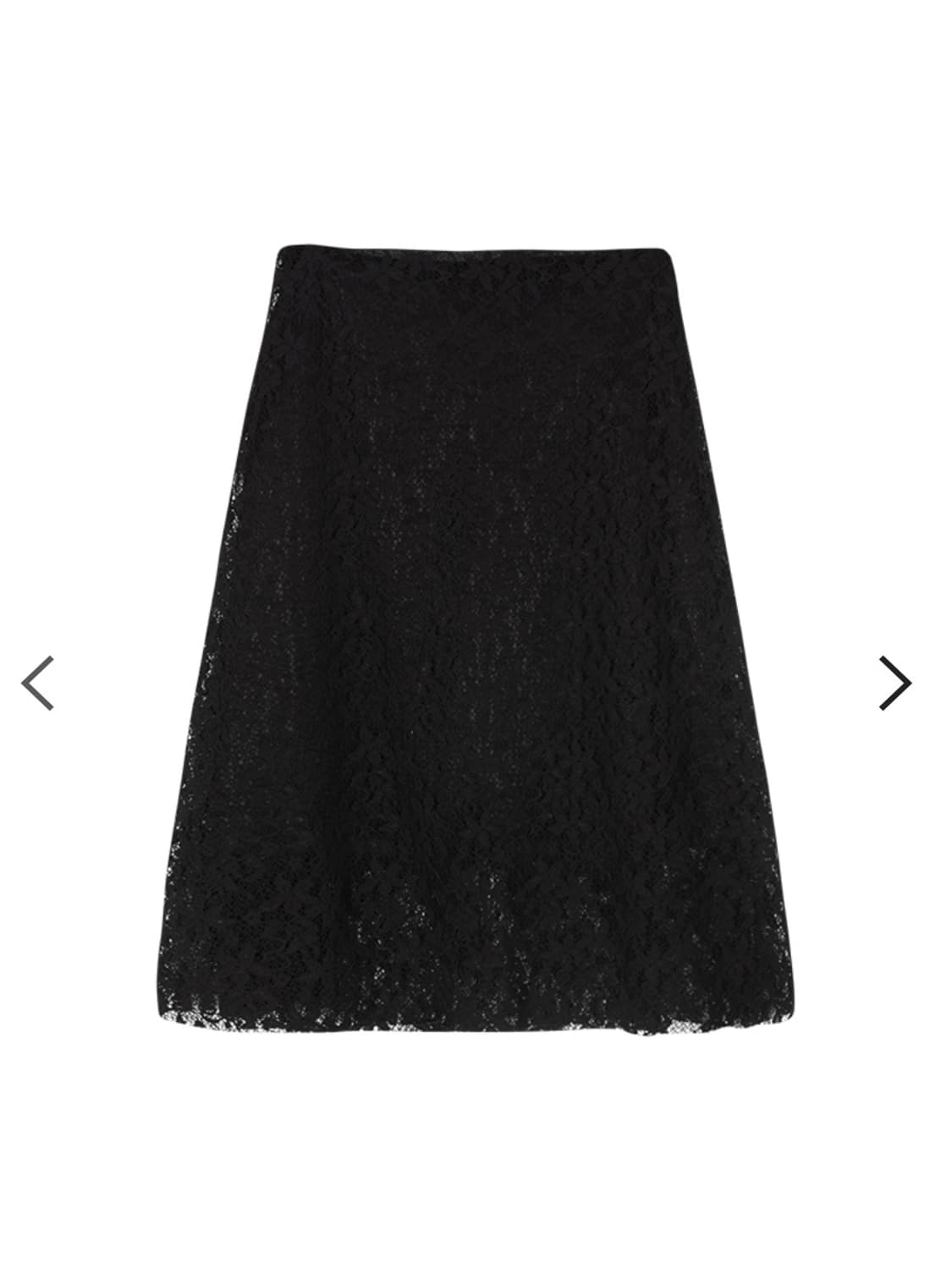 애즈온 ASON 레이스 미디 스커트 블랙KORI LACE MIDI SKI 상품이미지2