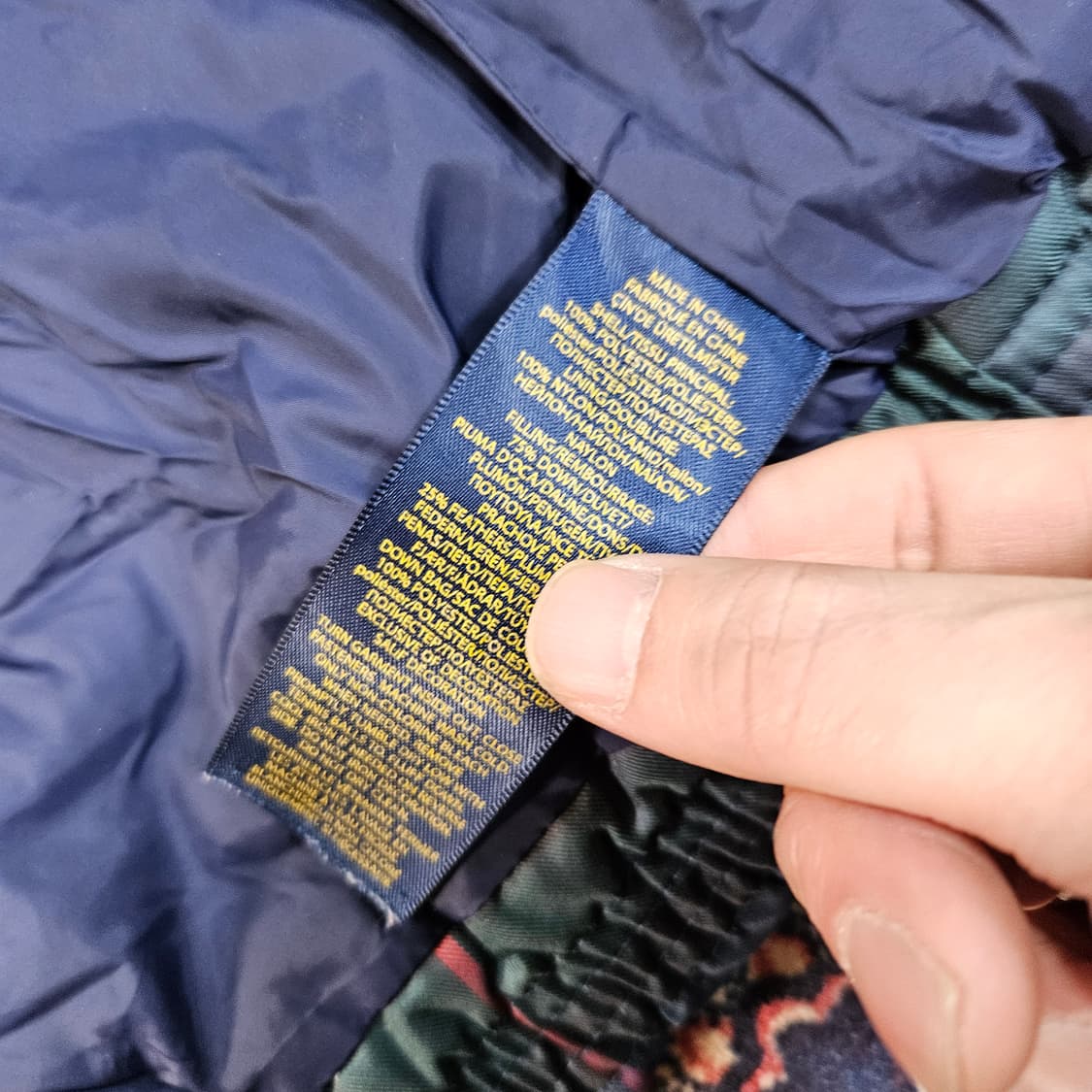 폴로랄프로렌 시그니쳐 타탄체크 덕다운 후드 패딩 55-66 상품이미지7