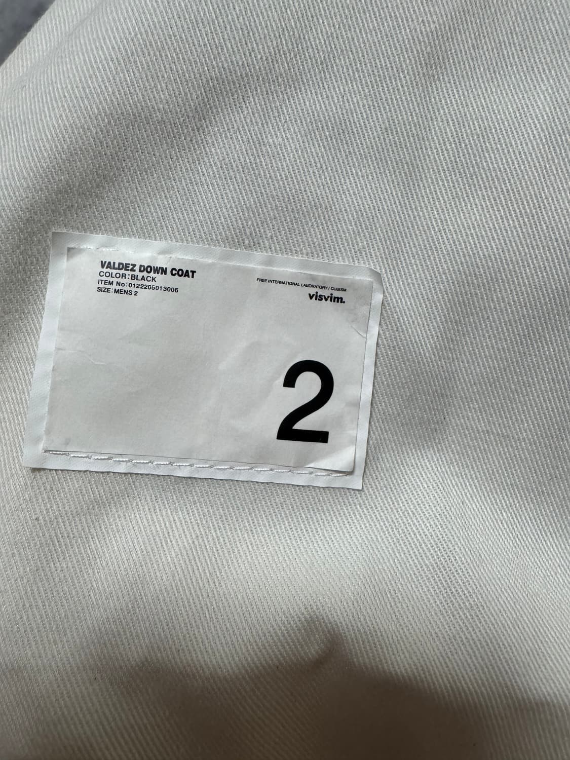 [2] 비즈빔 22AW 발데즈 다운 코트 (블랙) 상품이미지7