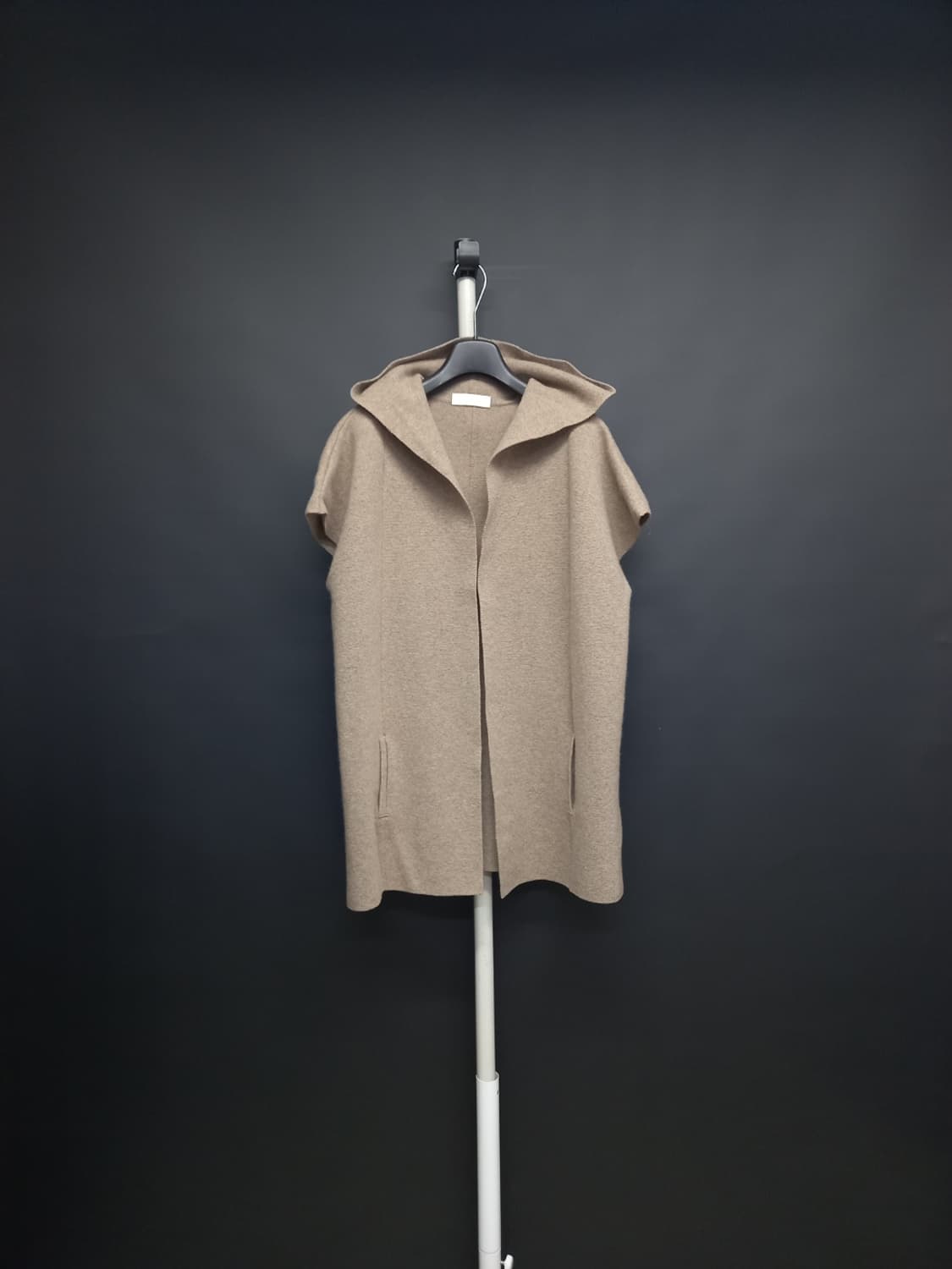 새 모티브 춘추동 캐시미어블랜 후드베스트 F 44-77 상품이미지1