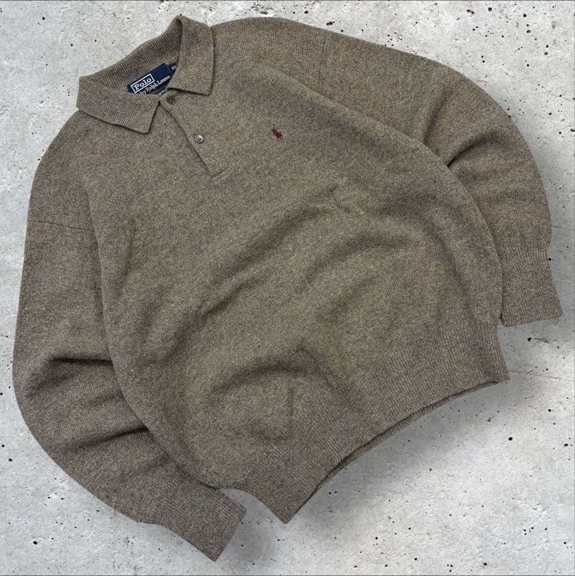 [95] 폴로 랄프로렌 램스울 카라넥 니트 브라운 B549 상품이미지1
