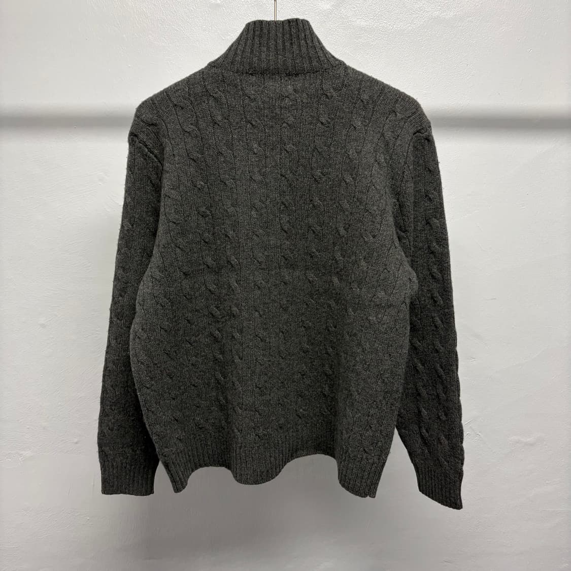 폴로 램스울 니트 반집업 상품이미지2