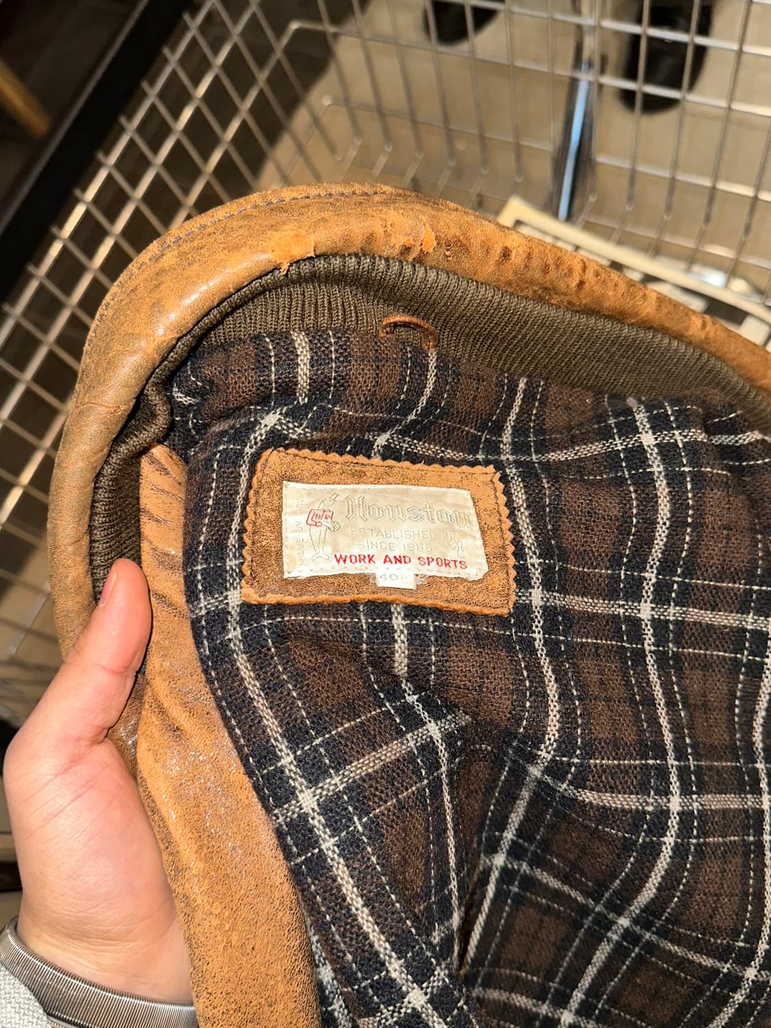 Old Houston lambskin aged flight bomber 상품이미지10