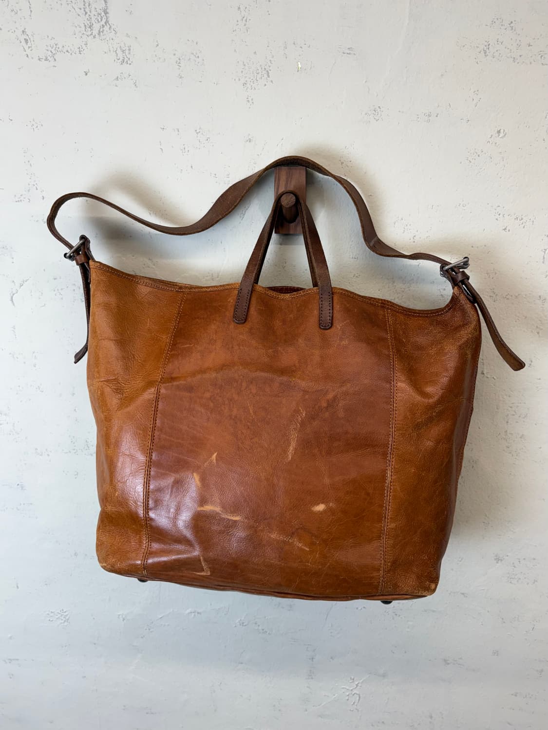 BAGGY PORT 배기포트 빈티지 브라운 레더 숄더백 상품이미지2