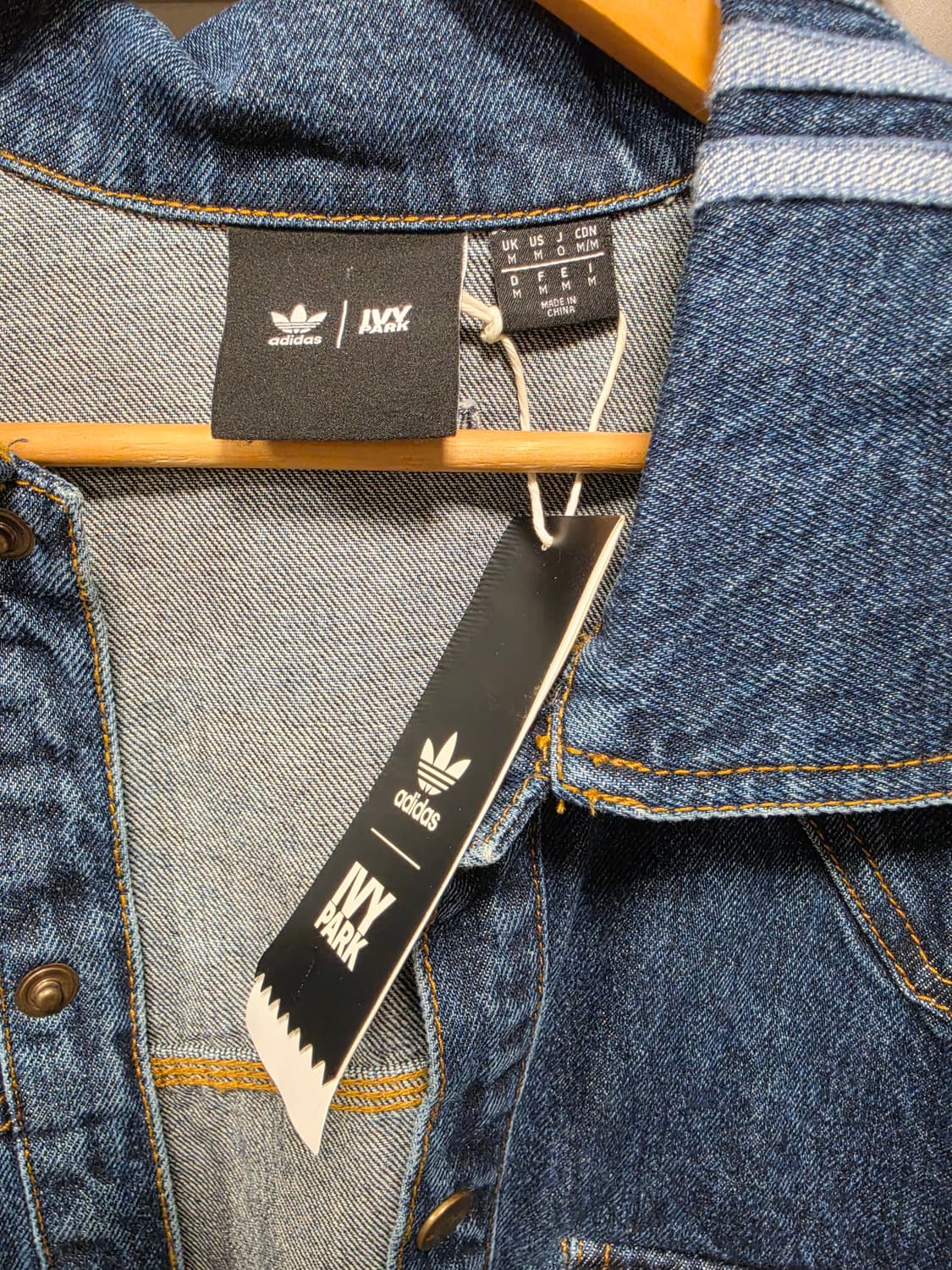 아디다스 오리지널스 X 아이비파크 데님 자켓 M (105)새상품 상품이미지3