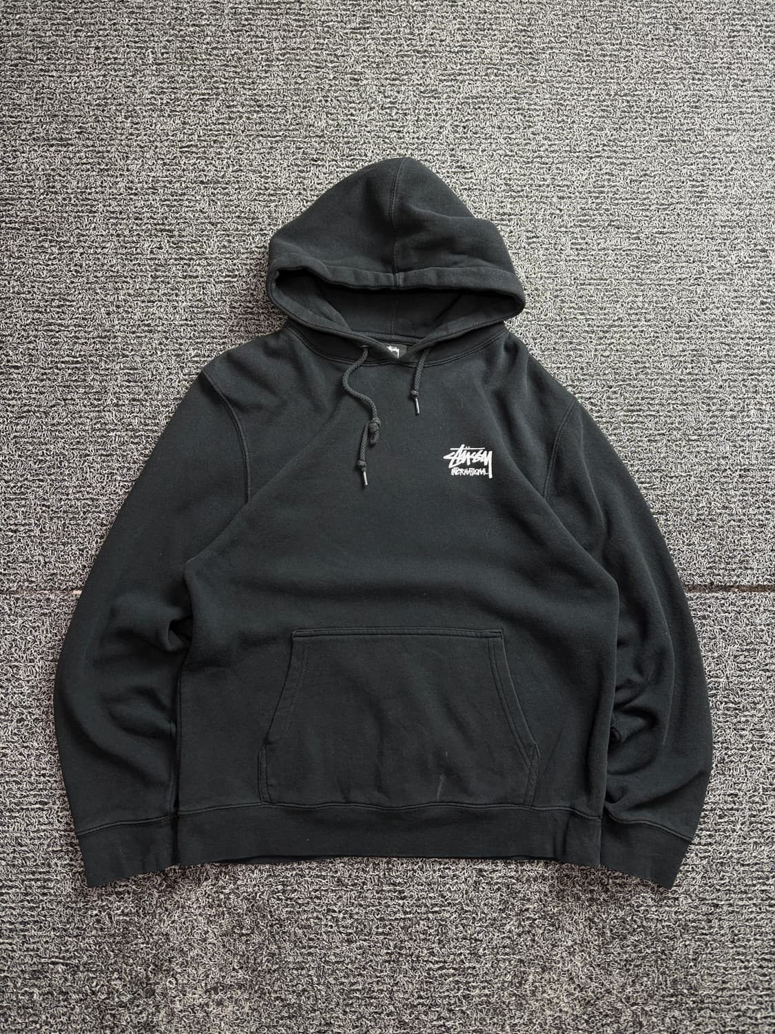 스투시 시그니처 빅로고 블랙 후드티 2516 상품이미지2