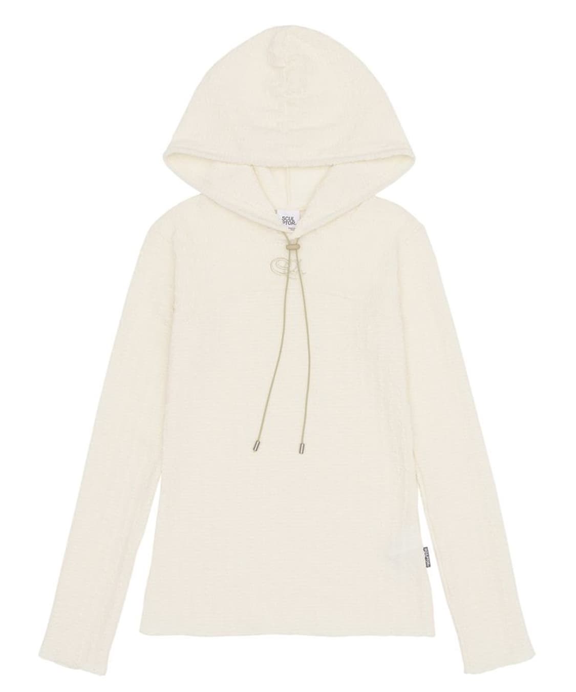 [S] 스컬프터 이 스트링 크링클 후디 아이보리 상품이미지1