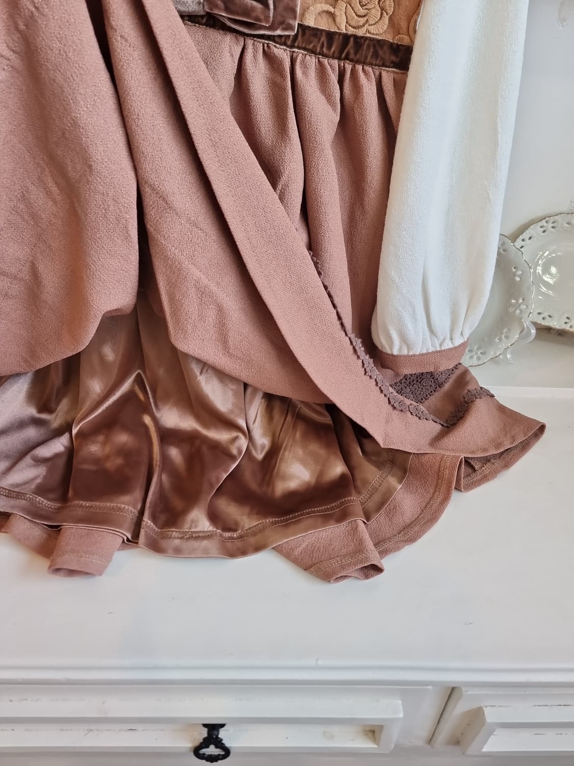 LIZ LISA 배색 오프숄더 원피스 상품이미지3