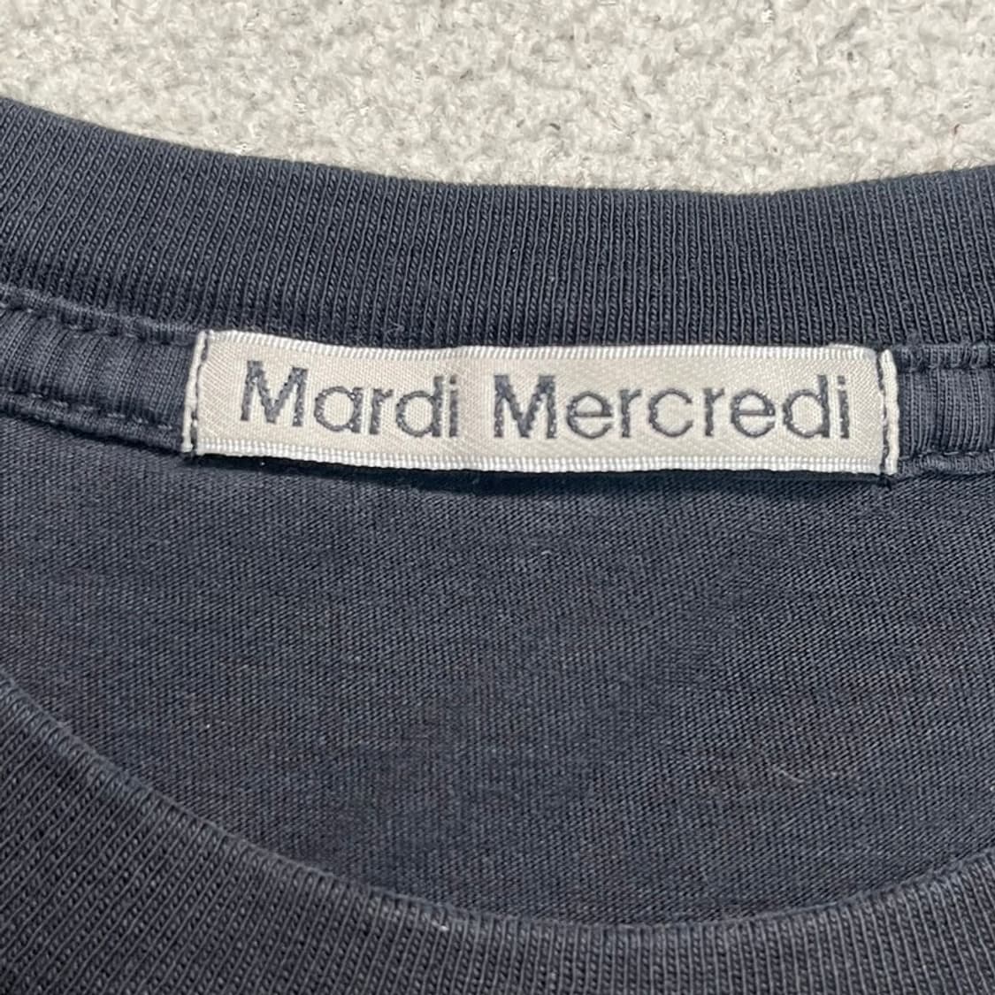  MARDI MERCREDI 프린팅 티셔츠 블랙 OS 상품이미지3
