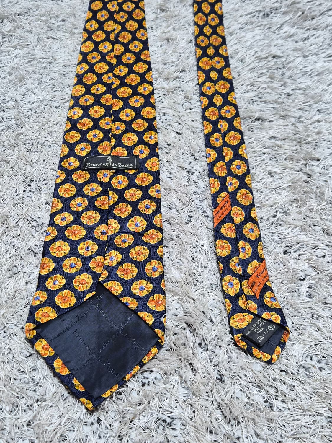 에르메네질도제냐Zegna 플라워패턴 넥타이 Free - N78 상품이미지6
