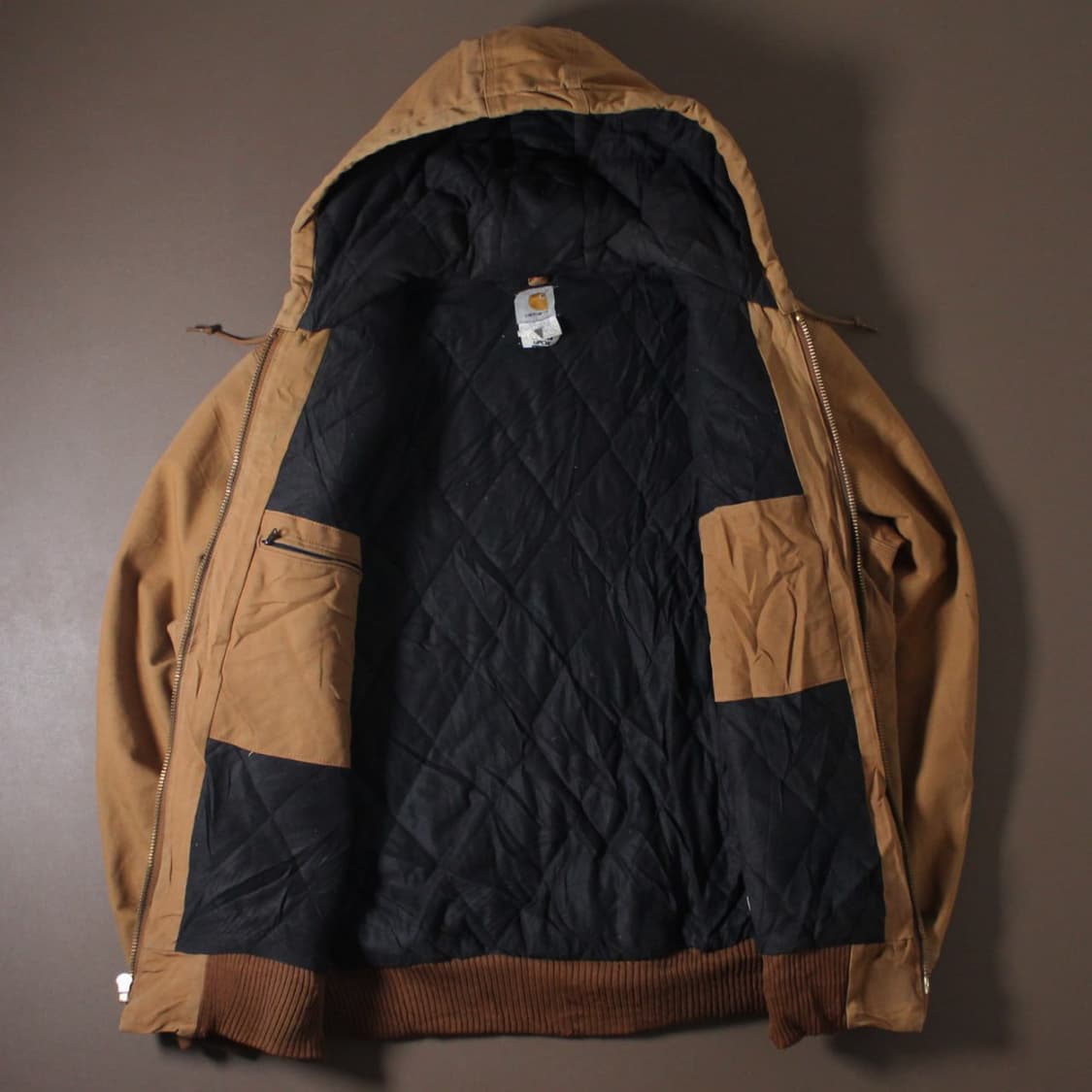 90's Carhartt 칼하트 J140 클래식 액티브 브라운 자켓 상품이미지2