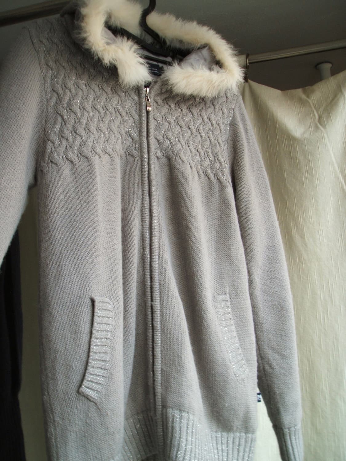 퍼 니트 집업 상품이미지2