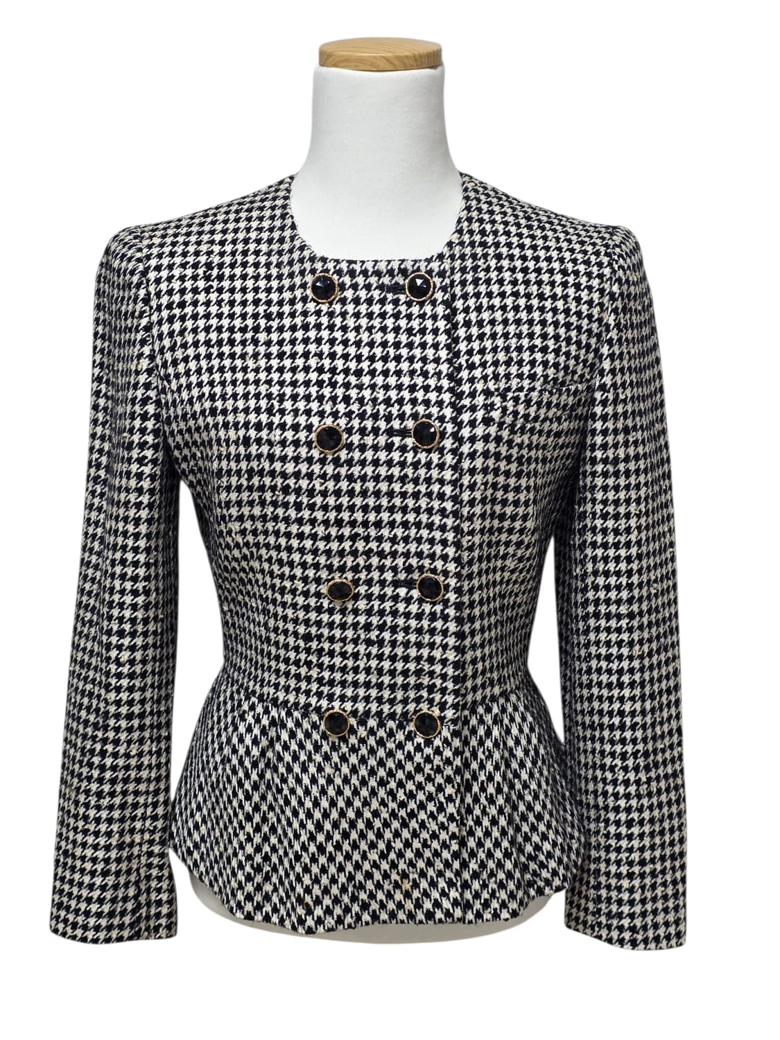 90년대 일본빈티지) 하운드 체크 울 여성정장 자켓🖤 상품이미지3