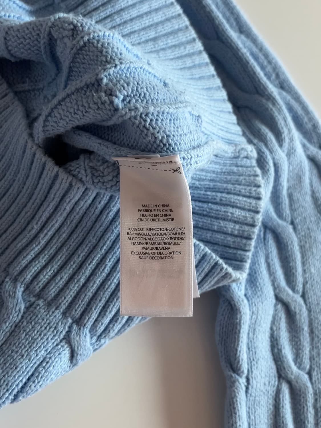 폴로 랄프로렌 케이블 니트 S 상품이미지4