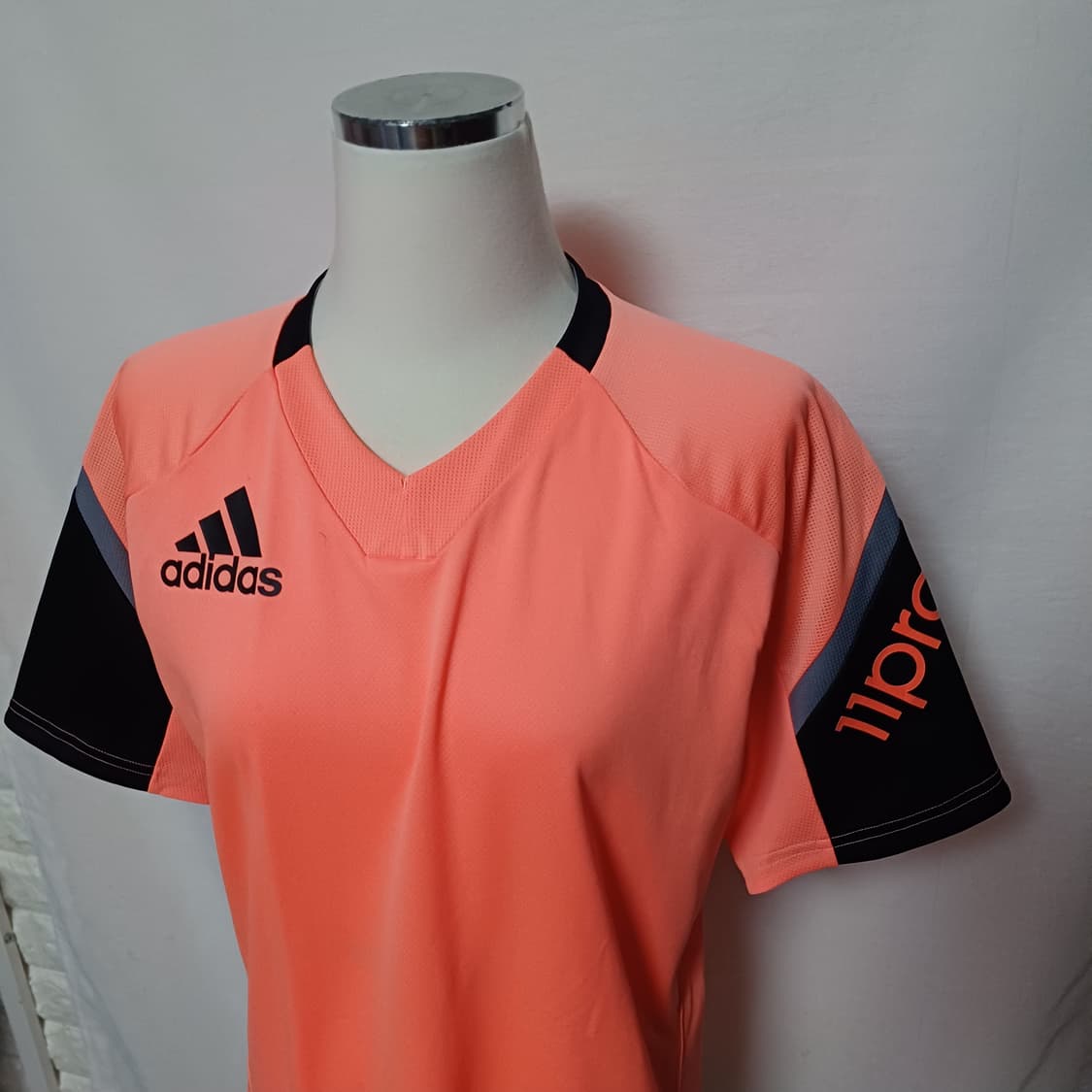 Adidas 아디다스 네온 오렌지 스포츠 반팔티 상품이미지1