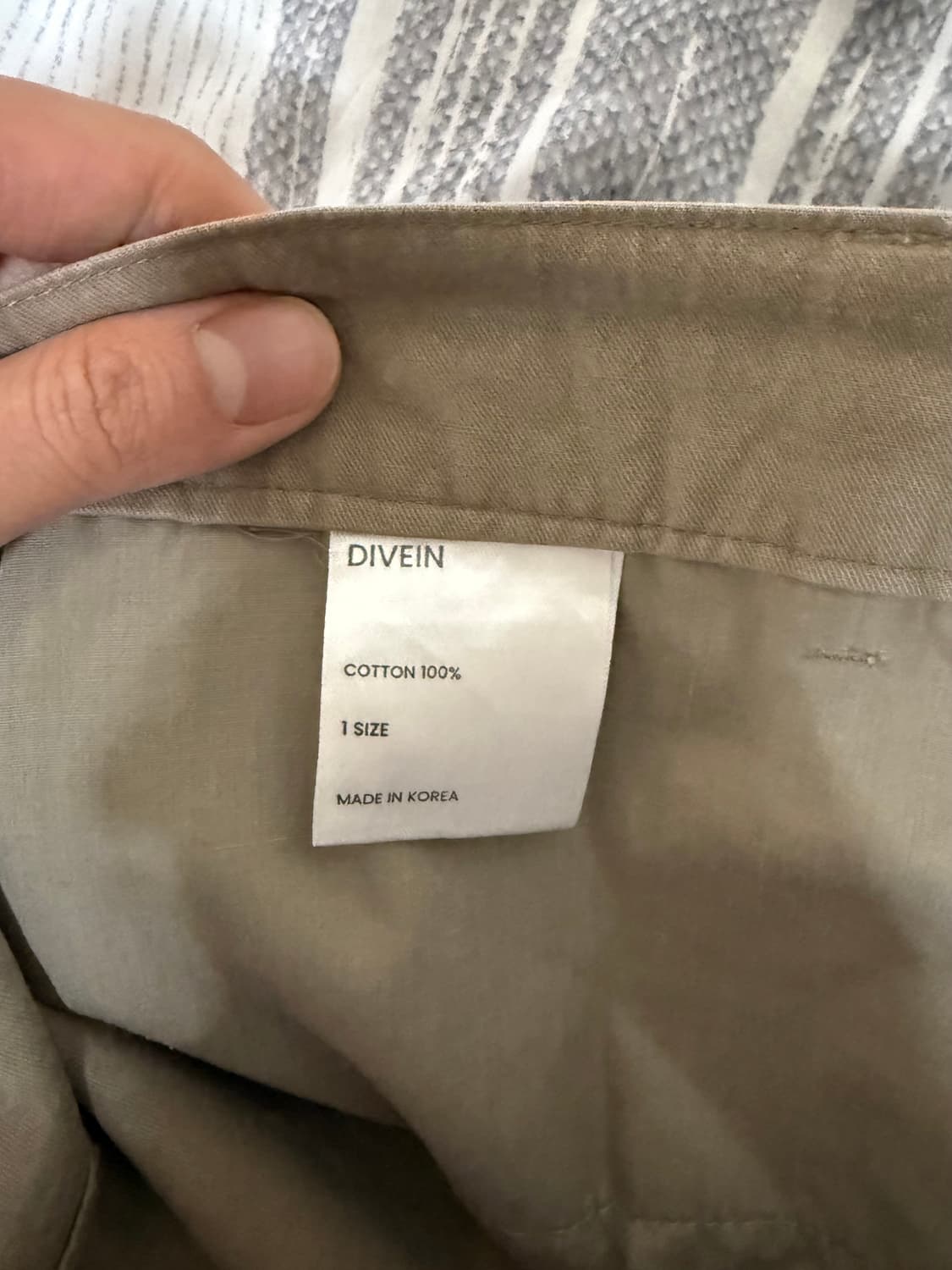 (1) 다이브인 베른 카고 팬츠 올리브 베이지 상품이미지4