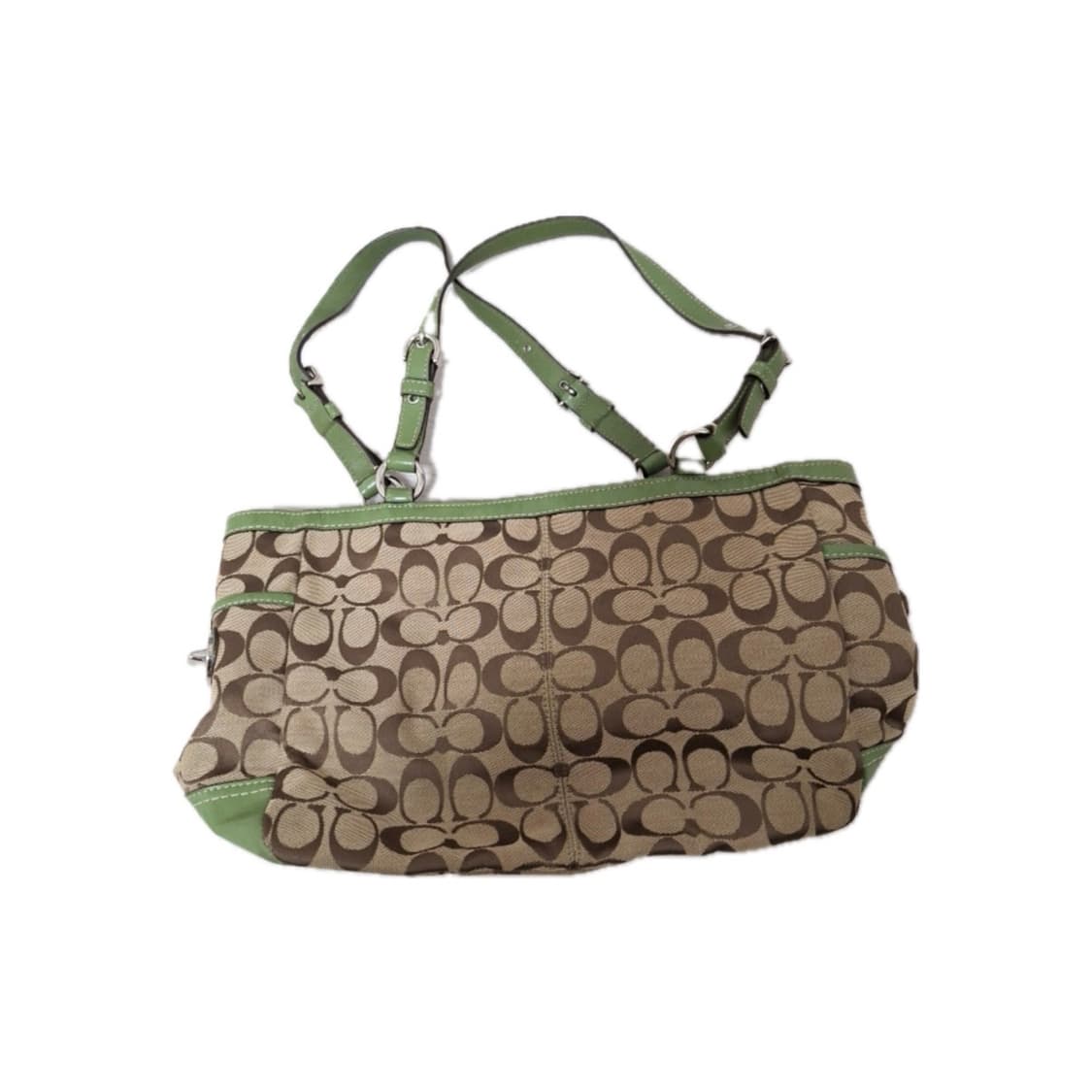 Vintage Coach 코치 숄더백 matcha 히메 갸루 상품이미지2