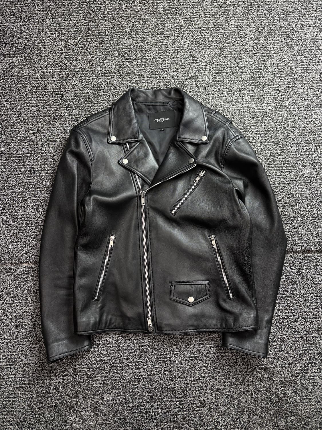 도프제이슨 램스킨 더블 라이더 레더 자켓 2475 상품이미지2