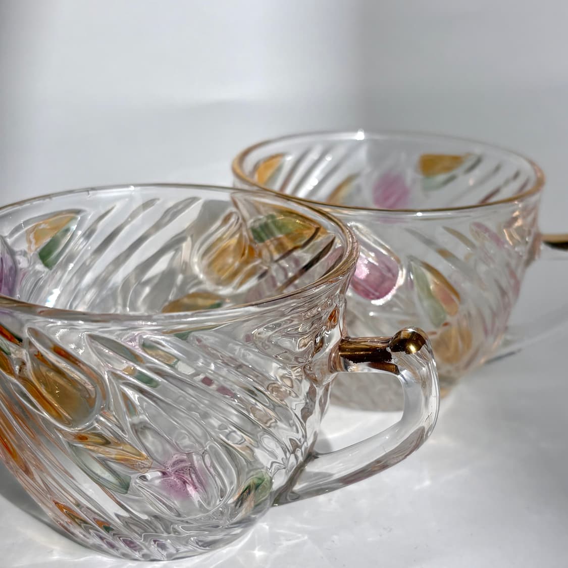 Pastel Swirl Glass Cup Set 상품이미지3