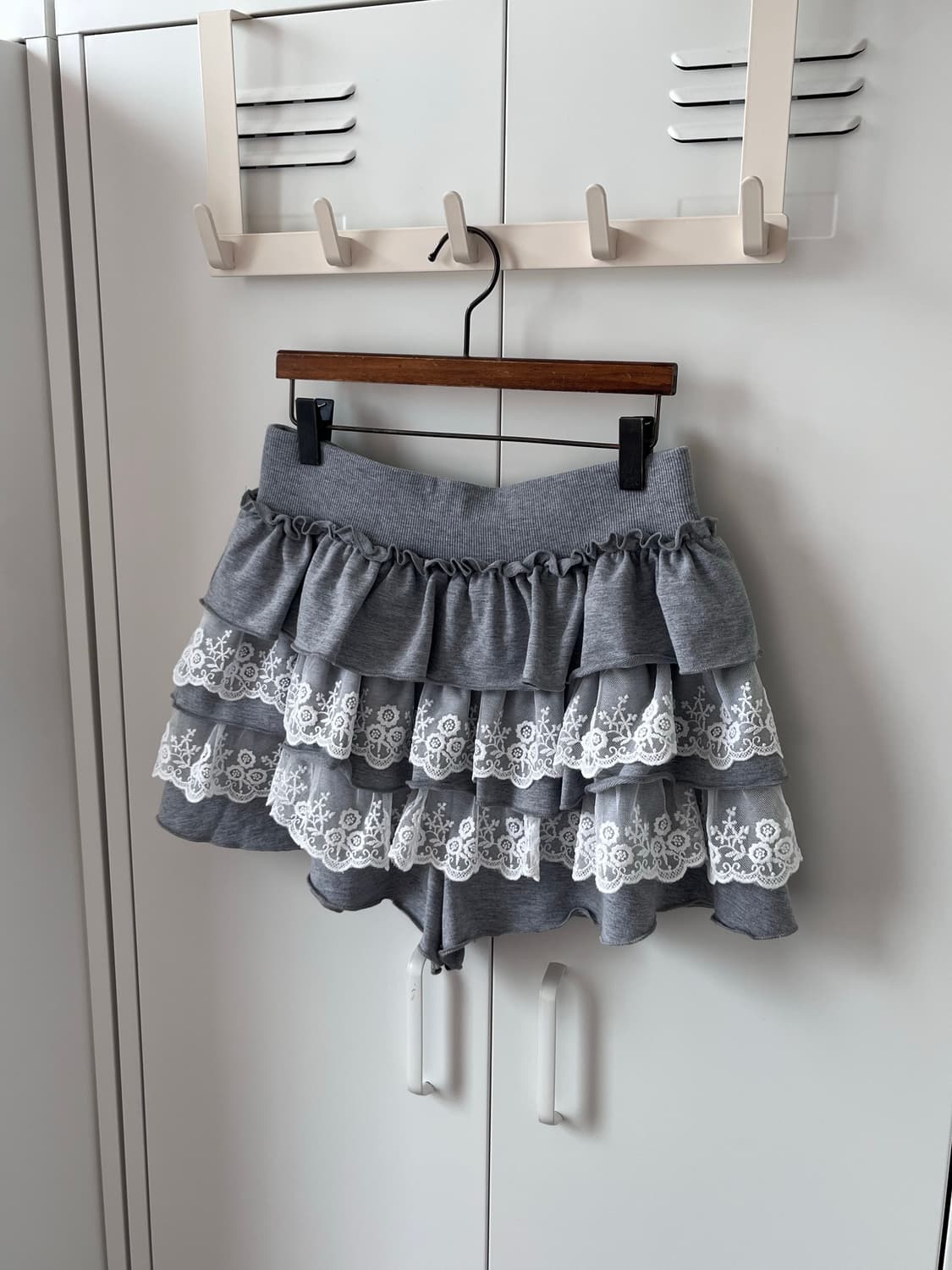 Vintage 레이스 레이어드 큐롯 팬츠 치마바지 상품이미지1