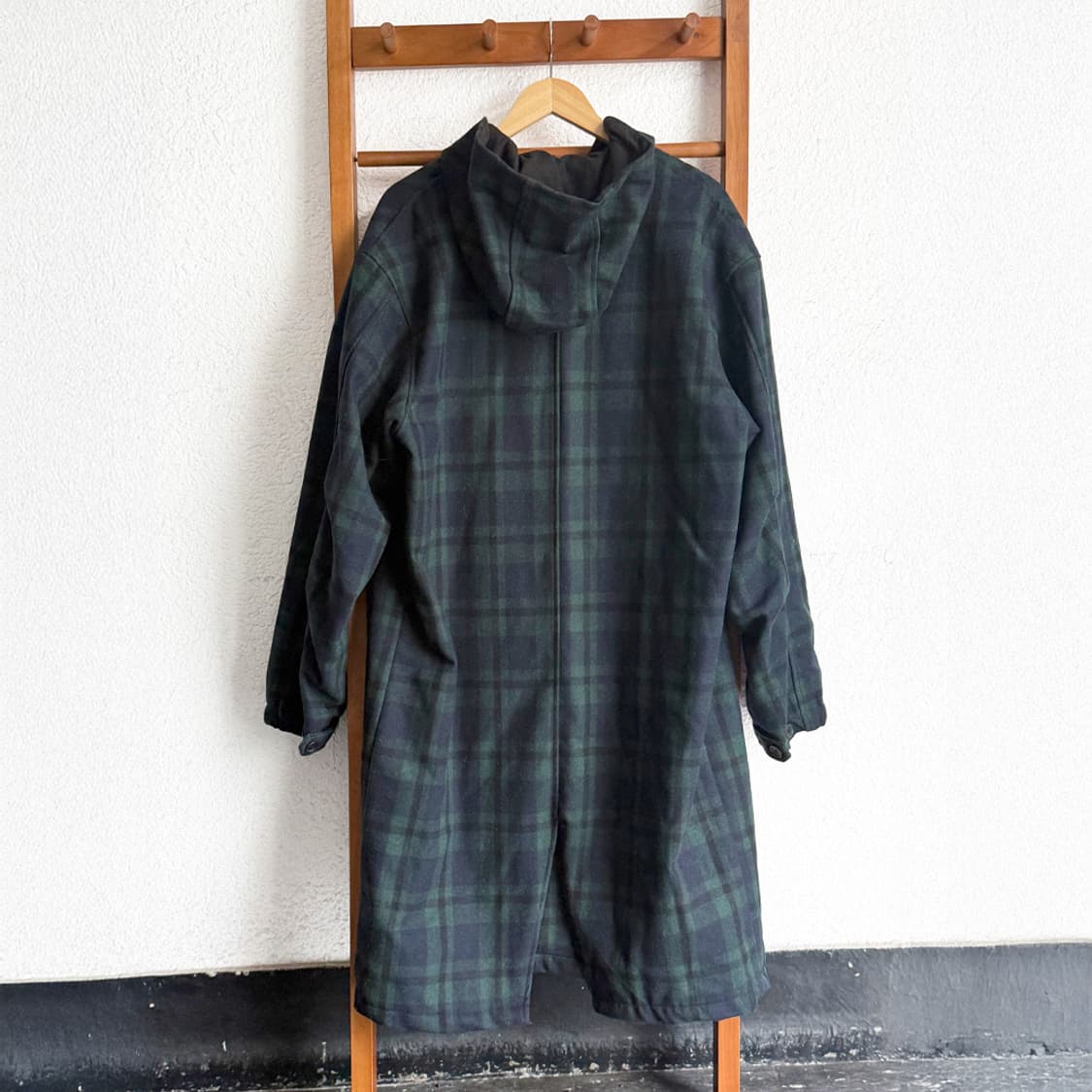 포키 후드 체크 코트 상품이미지8