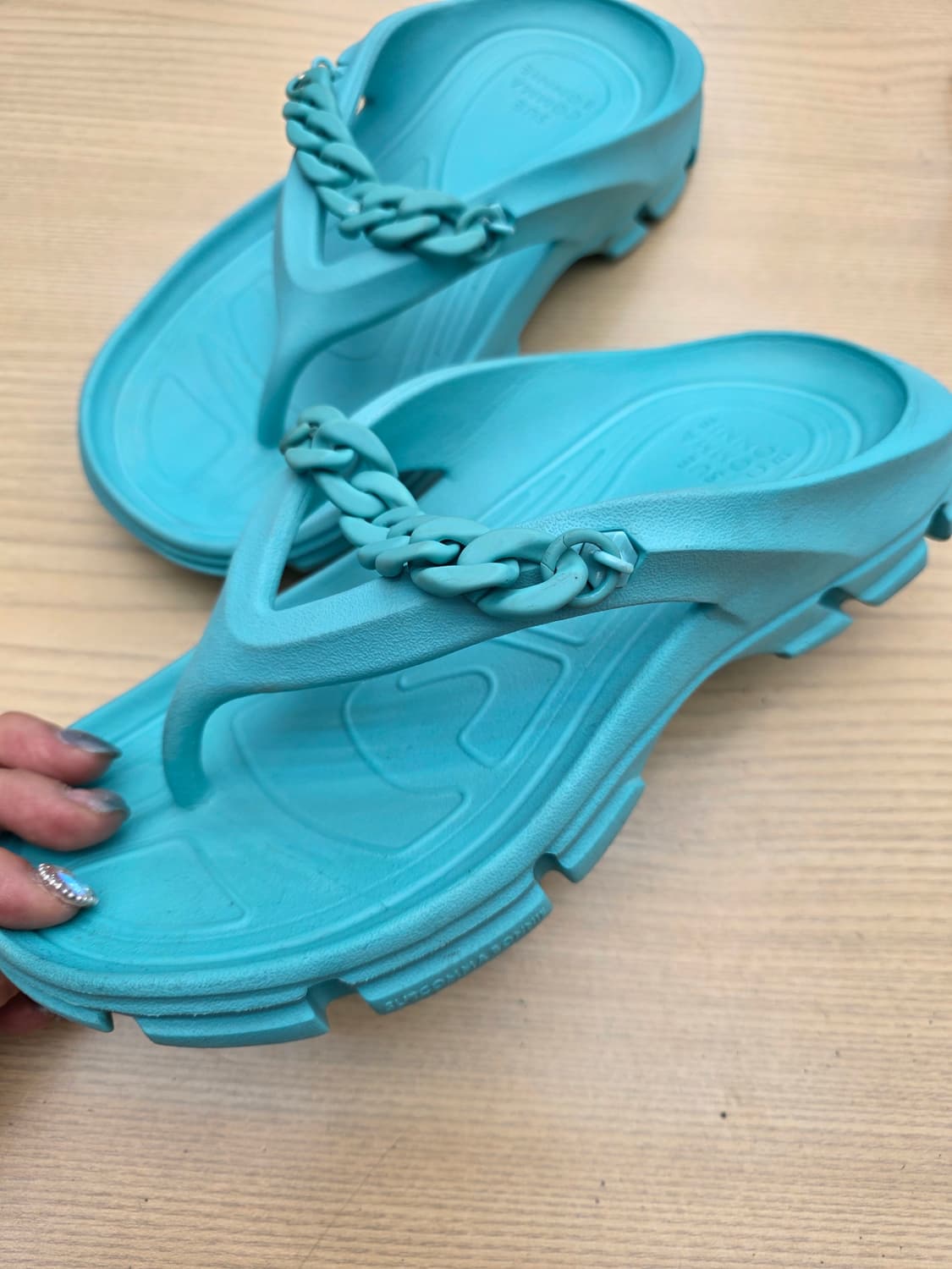 슈콤마보니 체인 슬리퍼 쪼리 민트 370 상품이미지1