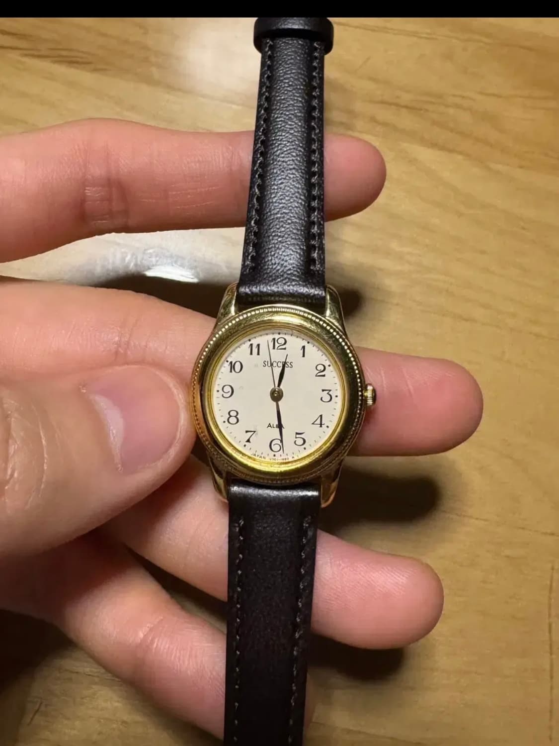 90년대 세이코 알바 success 금장 가죽 시계 상품이미지1