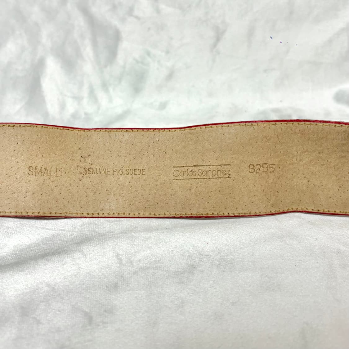 Carlos Sanchez 스웨이드 와이드 벨트 상품이미지6