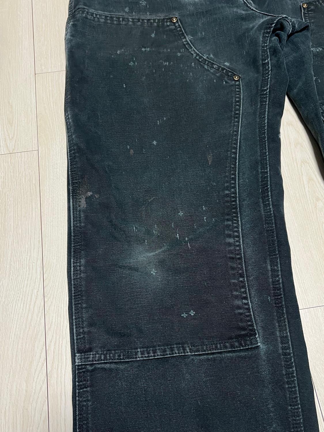 칼하트더블니워크팬츠 B138BLK 35x32사이즈 상품이미지3