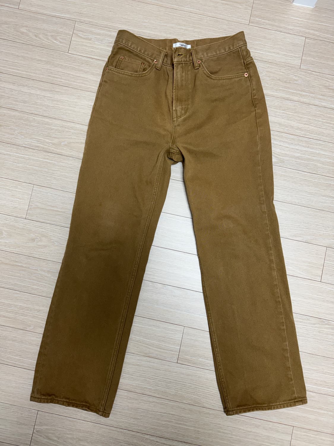 타일레 스트레이트 데님 브라운(시가) 상품이미지1