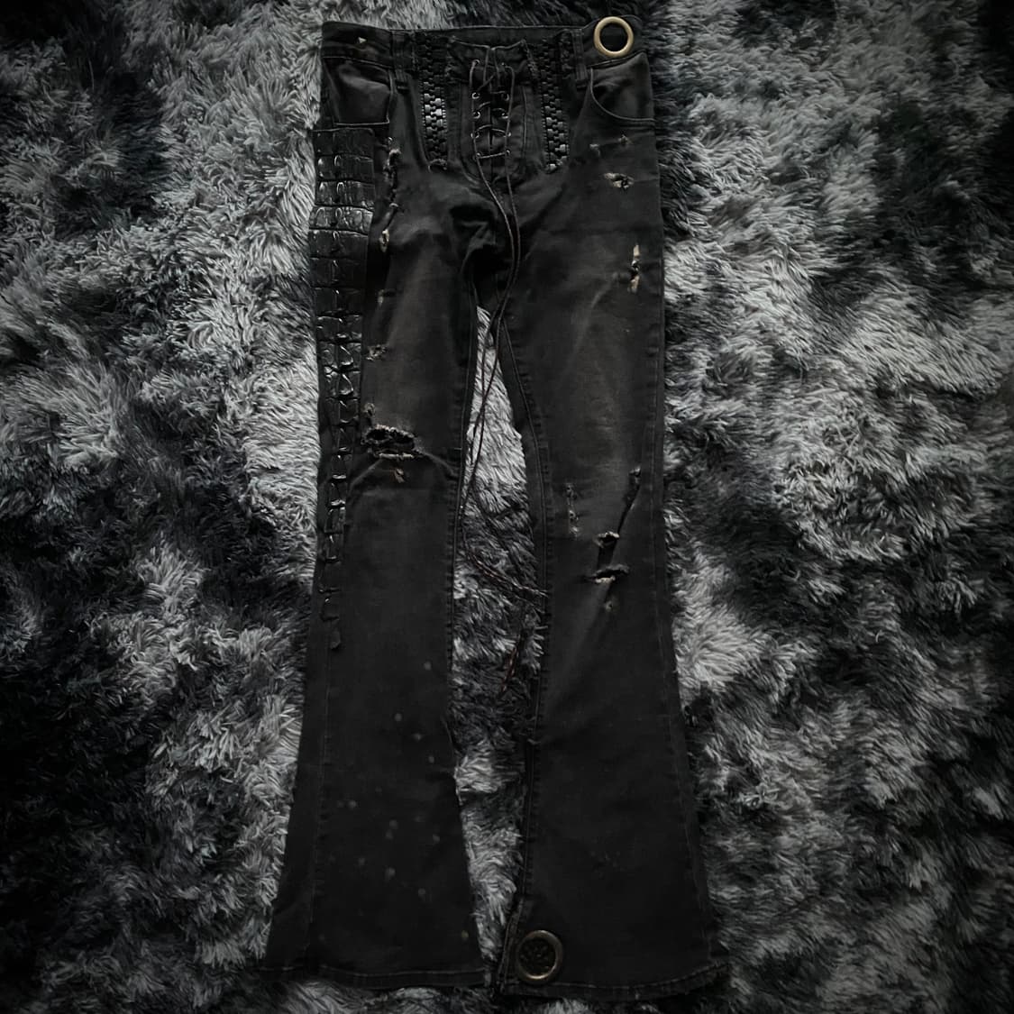 (최종 가격 인하) Lace-up flare jeans 상품이미지1