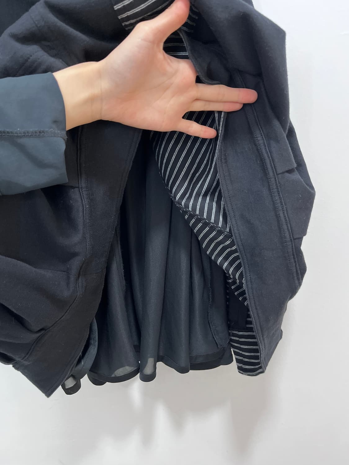 꼼데 트리콧맛 벌룬핏 스커트 치마 상품이미지6