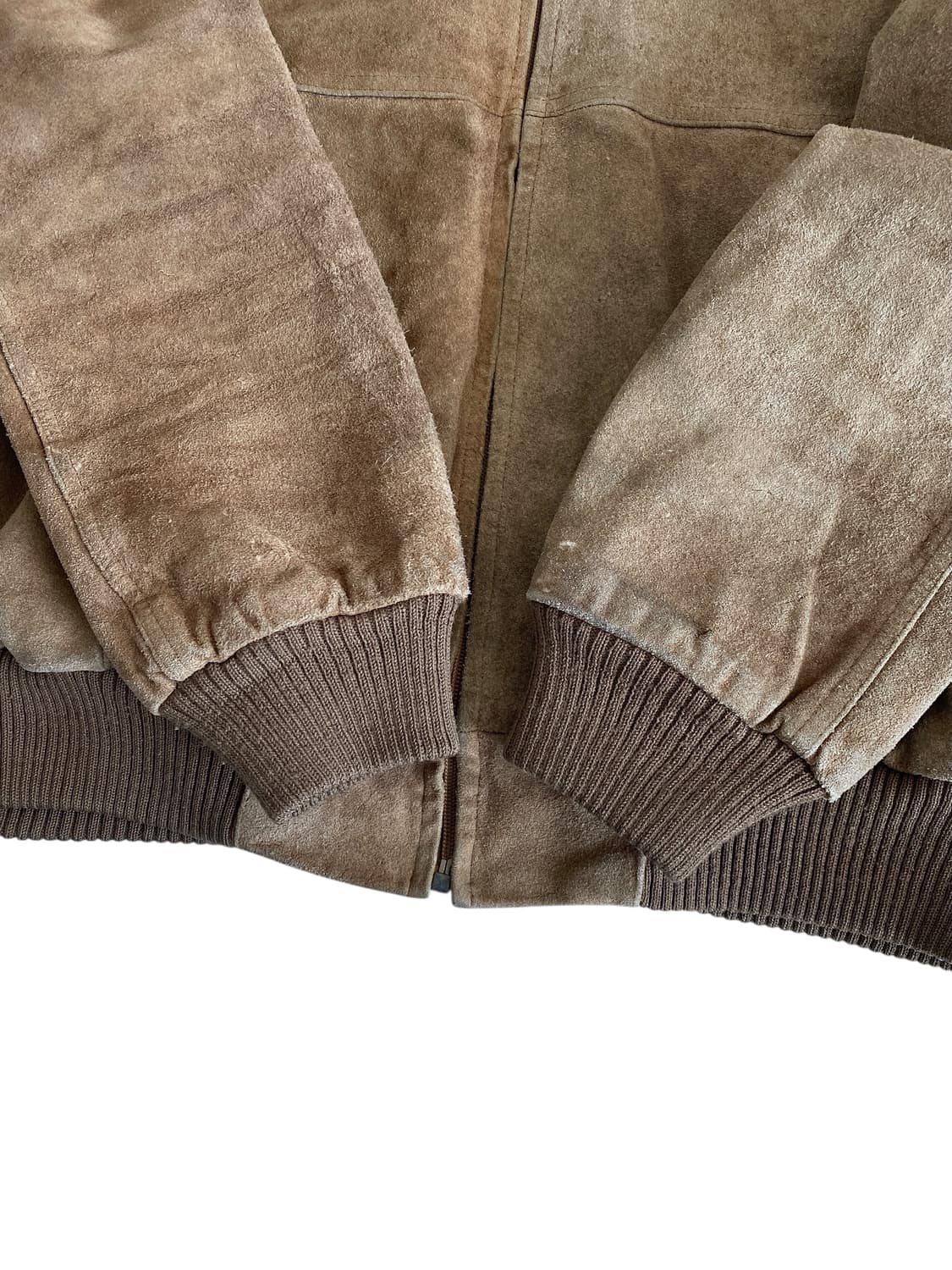 8-90's J.Riggings 스웨이드 보아-린넨 후드 자켓 상품이미지6