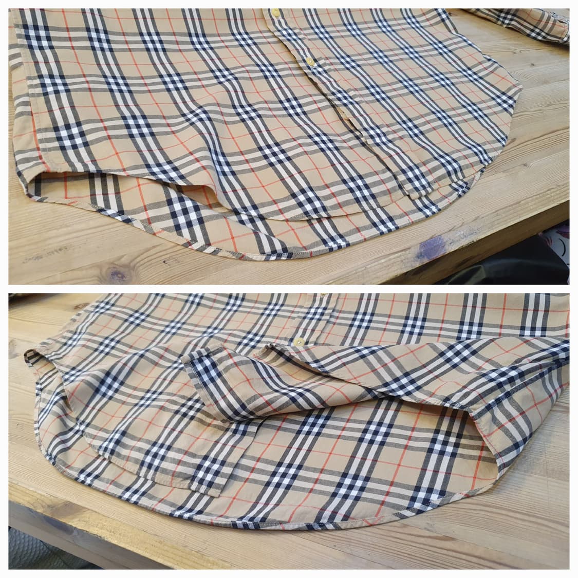 100.버버리 체크셔츠 상품이미지5